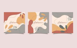 autumn cover for social media post vector