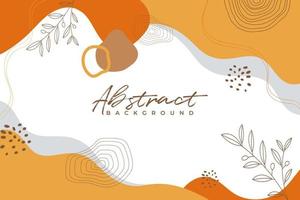 Abstract hand draw minimalist background vector