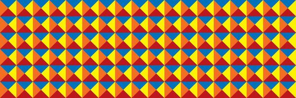 Abstract block pattern with geometric square shape.Many color line with primary colors are blue, red, yellow. Secondary colors are purple, orange, green. Vector illustration.