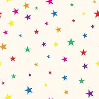 Seamless pattern. Star shape, multi-colored paste is distributed as a beautiful background. Vector illustration.