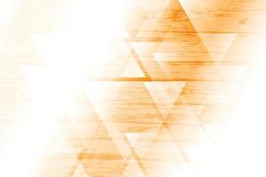Abstract orange and white color with geometric triangle shape and grunge background. Vector illustration.