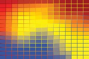 Primary colors background, blue, red, and yellow, geometric rectangle shape. Vector illustration.