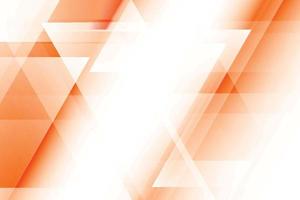 Abstract orange and white color background with geometric tritangle shape. Vector illustration.