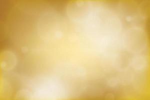 Gold abstract blurred gradient with bokeh, golden light background. Vector illustration.