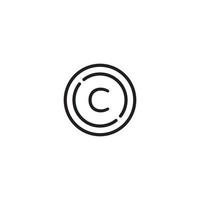 Letter C logo or icon design vector