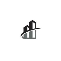 a simple Building logo icon design vector