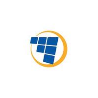 Solar Panel logo or icon design vector