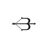 Bow and Arrow logo or icon design vector