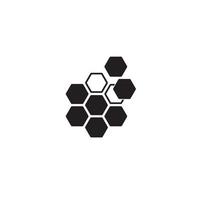 Group of Hexagons logo or icon design vector