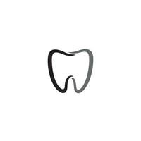 a simple Tooth logo or icon design vector