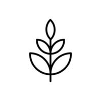 plant leaf icon vector