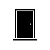 door, exit symbol icon vector