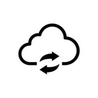 cloud loading icon vector