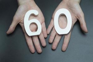 en las palmas femeninas figura sesenta. foto