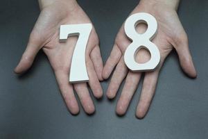 To female hands the figure of seventy-eight.