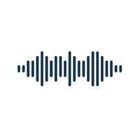 sound wave icon. sign design. Vector flat isolated on a white background.