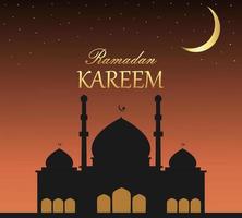 diseño de ilustración vectorial de ramadan kareem vector