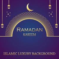 diseño de ilustración vectorial de ramadan kareem vector