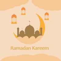 diseño de ilustración vectorial de ramadan kareem vector