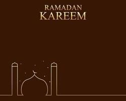 Illustration vector design of Ramadan Kareem