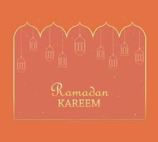 diseño de ilustración vectorial de ramadan kareem vector