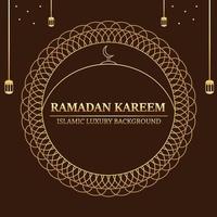 diseño de ilustración vectorial de ramadan kareem vector