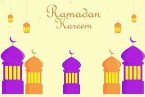 Illustration vector design of Ramadan Kareem