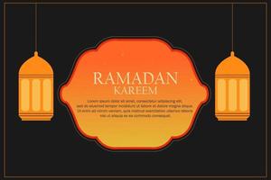 Illustration vector design of Ramadan Kareem