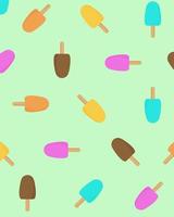 Seamles Pattern Ice Cream vector