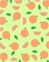 Illustration vector design of pattern design of orange fruit