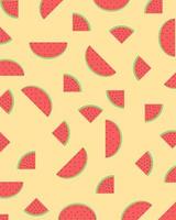 Seamless Pattern Watermelon vector