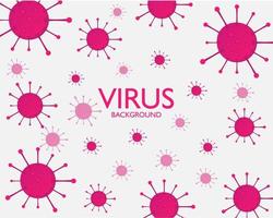 Illustration vector design of virus background