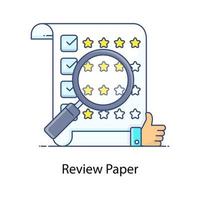 Review paper icon style file investigation