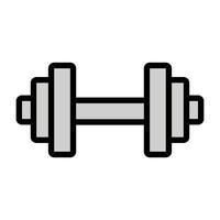 Weight lifting gym equipment, dumbbells flat icon vector