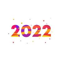 año nuevo 2022 estilo de papel de fondo vector