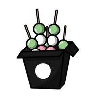 dango with black box, dango black friday vector