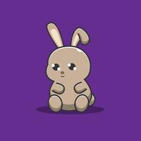 cute baby rabbit vector