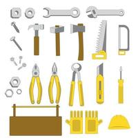 Tool set collection. Vector image