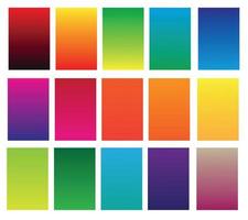 PrintCollection set of gradient backgrounds vector