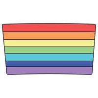 LGBT Square rainbow vector