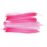 Dibujar a mano diseño de acuarela de trazo de pincel rosa vector