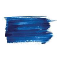 Blue brush stroke watercolor design vector