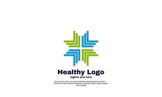 healthcare logo design template vector icon colorful