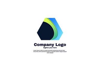 stock abstract symbol brand triangle company vector gradient color