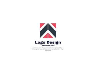 abstract logo for company and business linked design vector