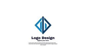 Ilustración creativa plantilla de diseño de logotipo de concepto de construcción de viviendas vector