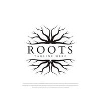 Black geometric root design logo design template symbol ,icon abstract vector