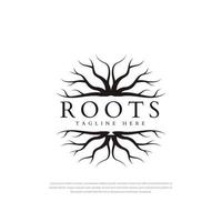 Black geometric root design logo design template symbol ,icon abstract vector