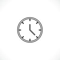 icono de reloj. estilo plano del símbolo del tiempo del reloj. diseño de icono de sitio web, logotipo, aplicación, interfaz de usuario. ilustración - vector. Eps10. vector