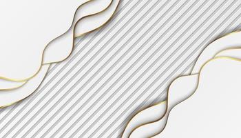 luxury golden light lines with white gray background vector